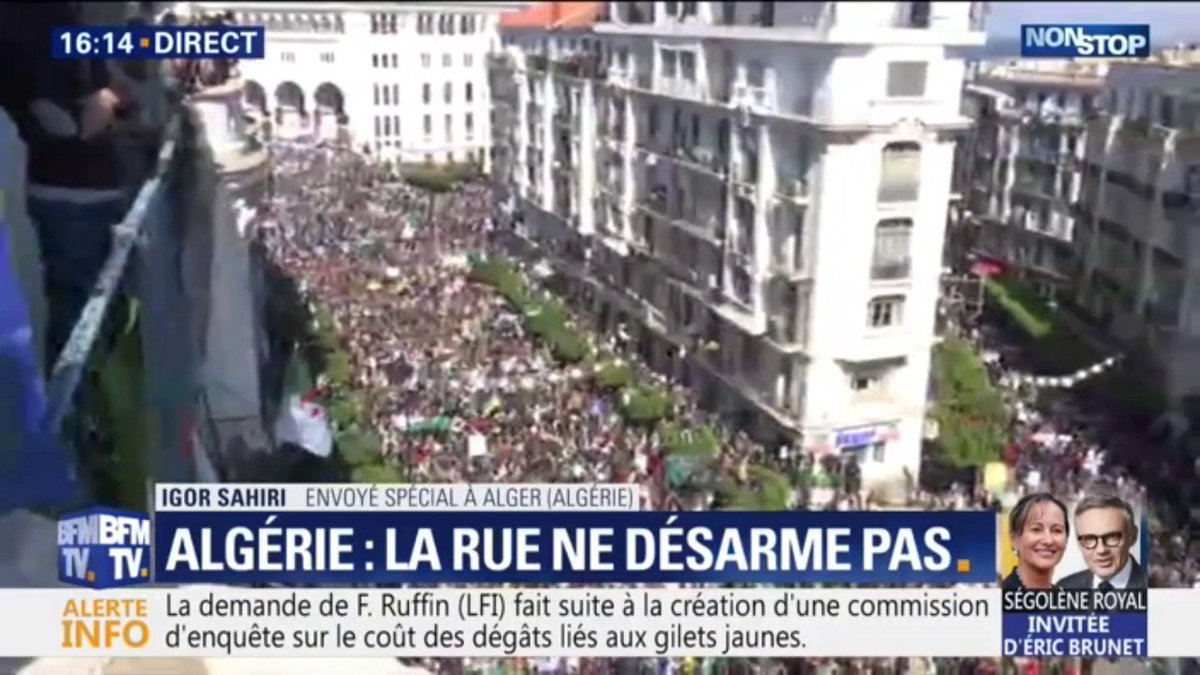 On the street, Algerians do not surrender against the acting president