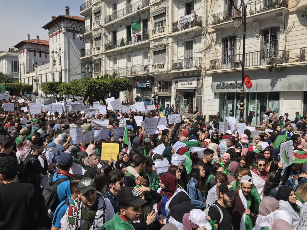 Big rally today in Algiers