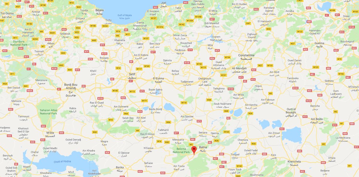 Algeria- according to the MDN, a rucksack containing a ready-to-use explosive belt was discovered by ANP and Gendarmerie forces in Oued Chaaba, immediately SW of Batna   