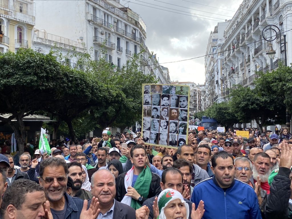 Demonstration at Rue Didouche Mourad