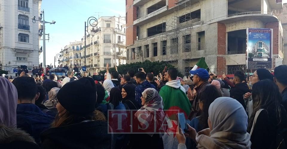Demonstration in Algiers against the presidential election