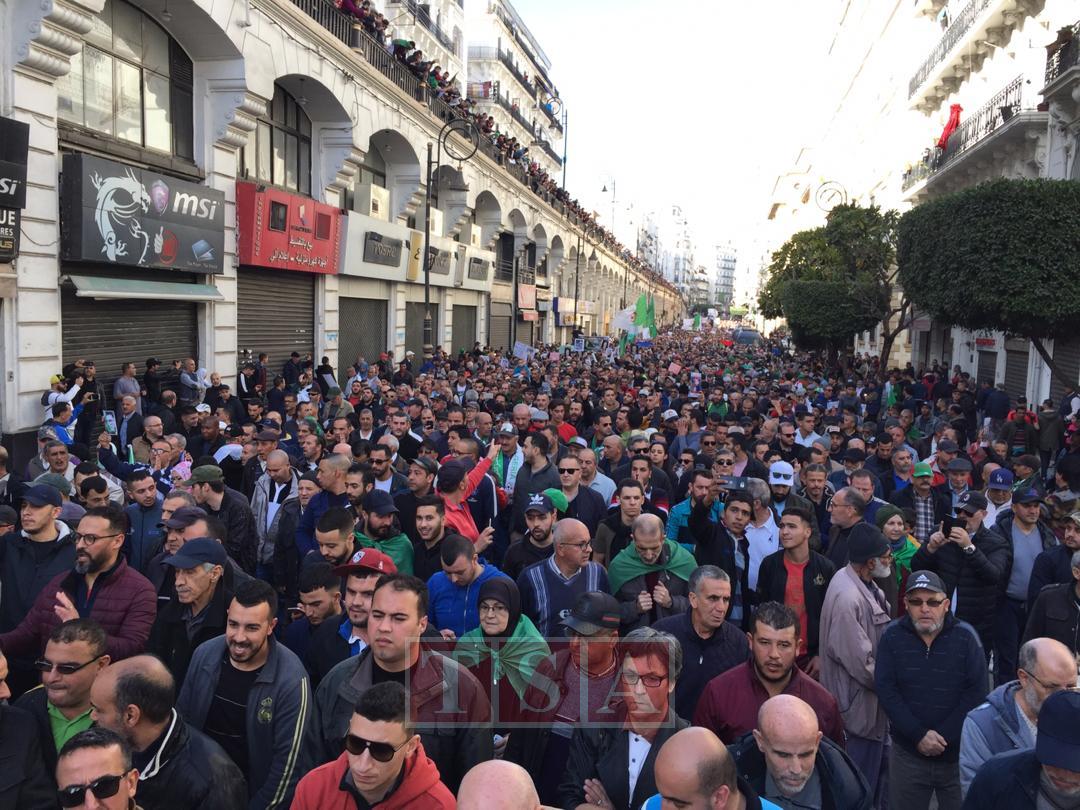 49th Friday: the demonstration continues in Algiers. Demonstrations are taking place in Bejaia, Setif, Bouira, Annaba, Guelma, Tlemcen, Jijel, Bordj Bou Arreridj, Tizi Ouzou