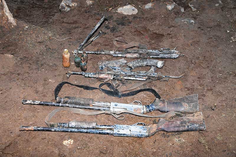 Algeria- ANP announces killing 4 (.) militants in clashes near Messelmoun, Tipaza Province (2 soldiers were also killed).   An AK, RPK , 2 pump-action shotguns and 4 IEDs were  recovered