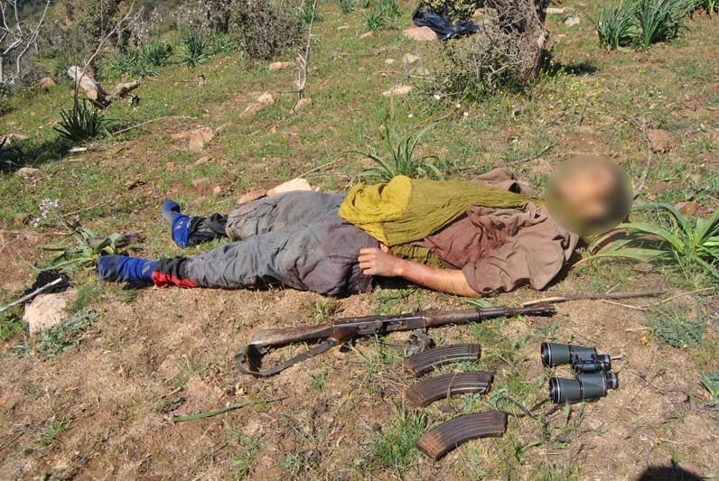 Algeria- ANP photo (from May 6) of a militant who was killed near Derag, Medea Province
